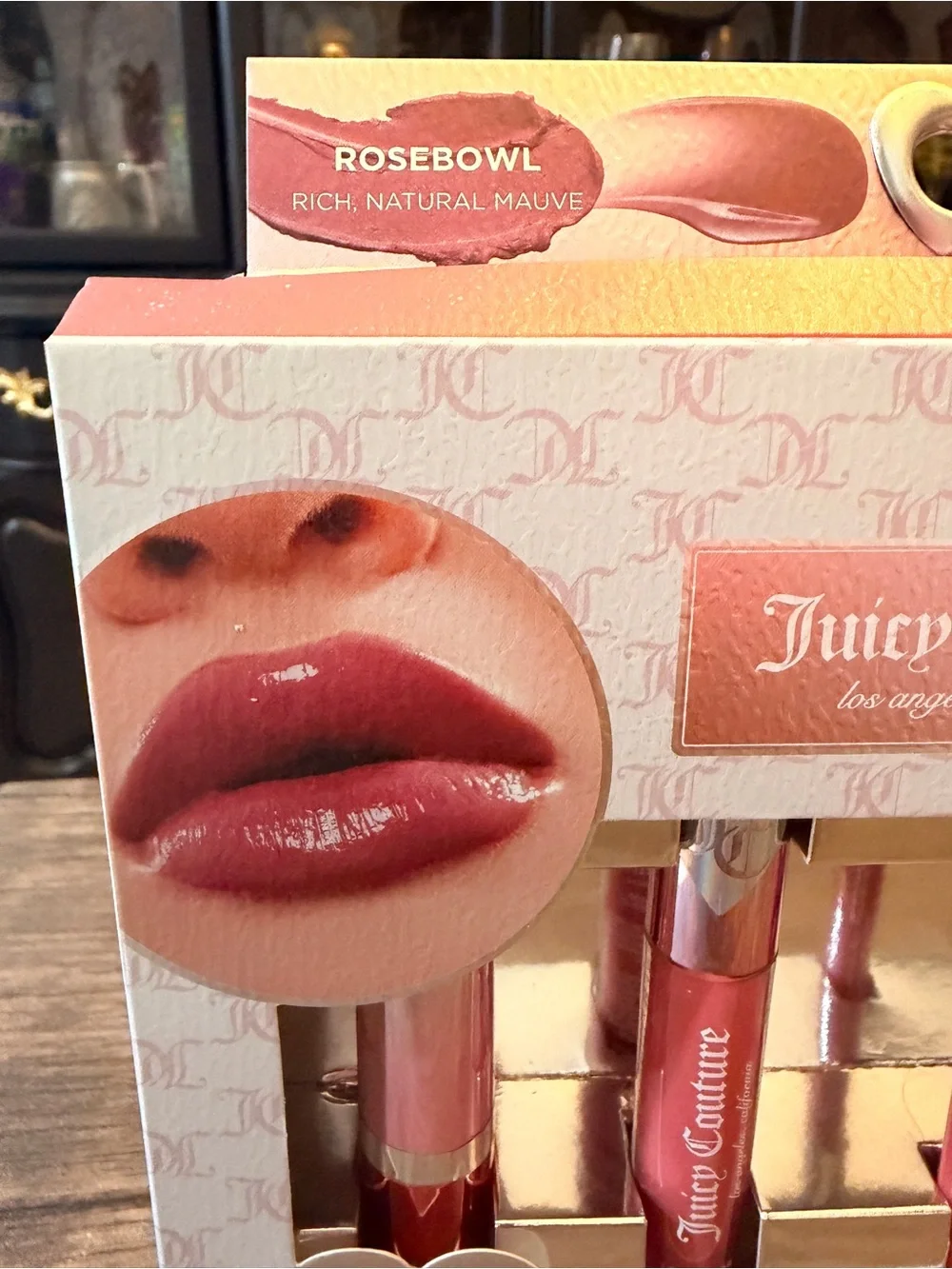 Juicy Couture All-Day Lip Kit - Rosebowl Pink 4pcs set